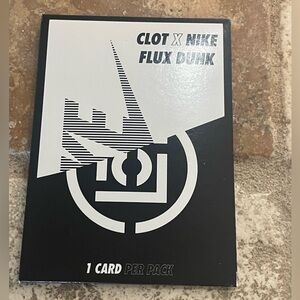 Clot X Nike Flux Dunk collectible card